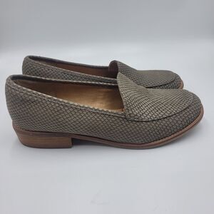 Sofft Napoli Snake Print Nubuck Loafer Shoes Women's Size 10 M Comfort Driving